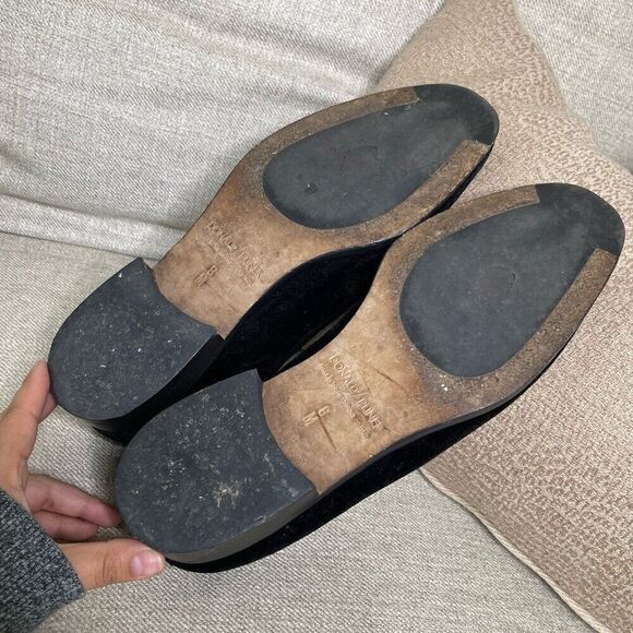 DONALD J PLINER Loafers Mens Size 8 Black Velvet Marcio Venetian Slip On Shoes - Picture 12 of 15